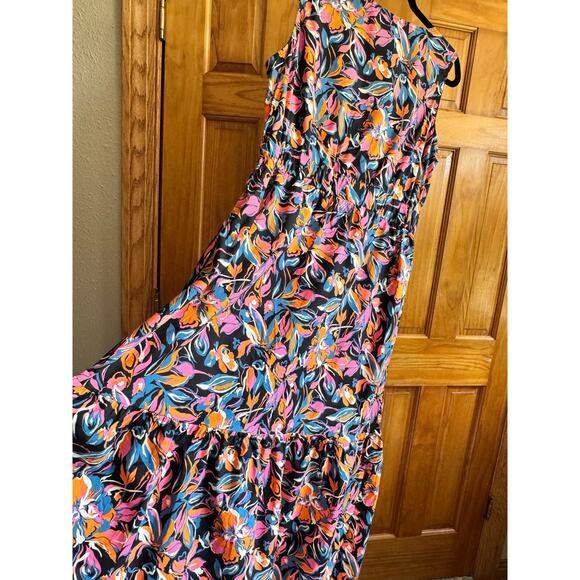 French Connection Bright Floral Sleeveless Maxi Dress - XL - New Without Tags - Picture 6 of 9